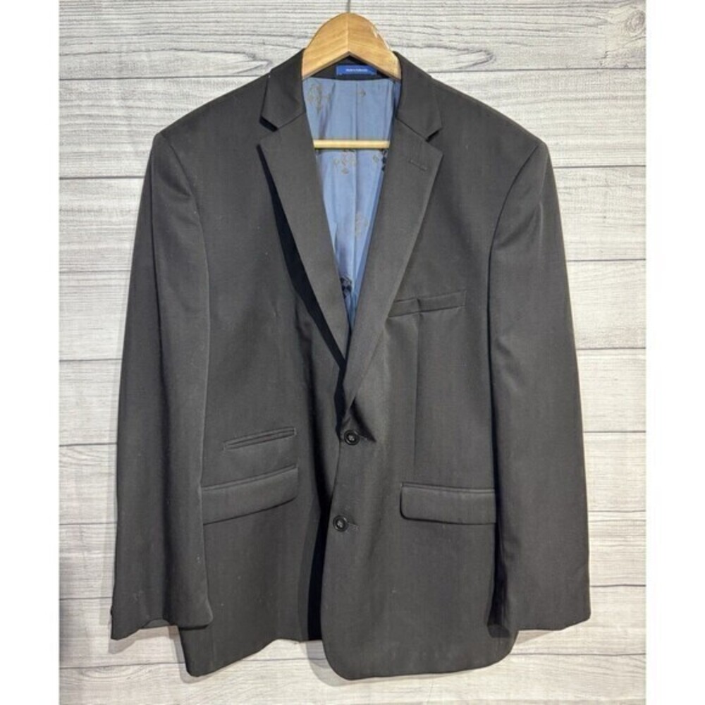 Vince Camuto Slim Mens 44R Gray 100% Wool Blazer Jacket Sport Coat